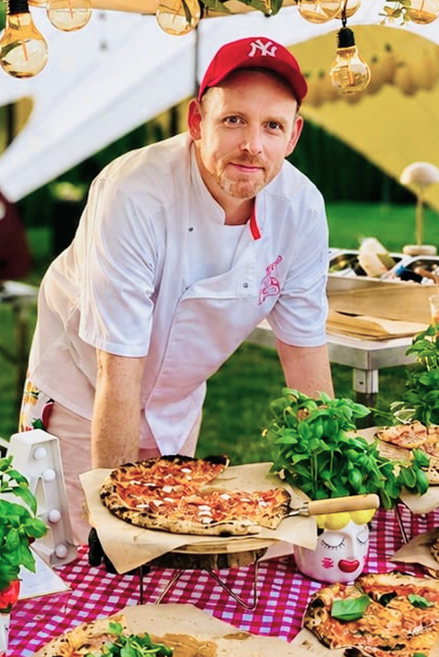 Chef cooking dish
